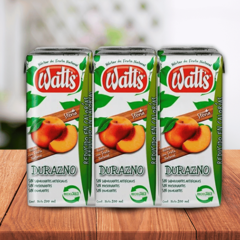 WATTS DURAZNO X6 200 ML1