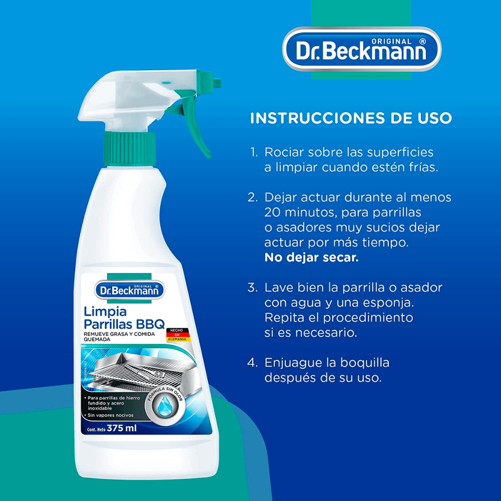 Limpia Parrillas Bbq 375ml Dr. Beckmann3
