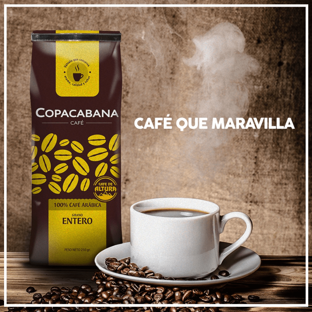 CAFE COPACABANA GRANO ENTERO 250G2