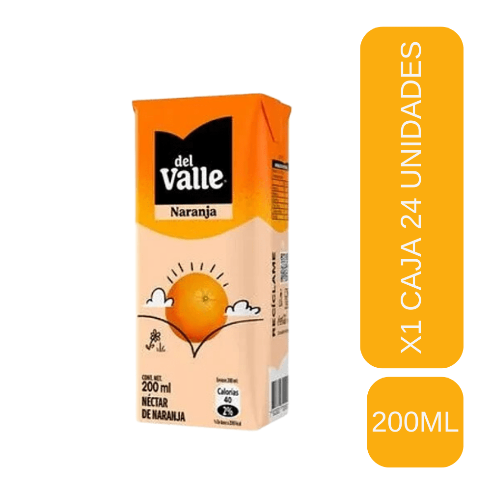 JUGO DEL VALLE NARANJA 200ML X241