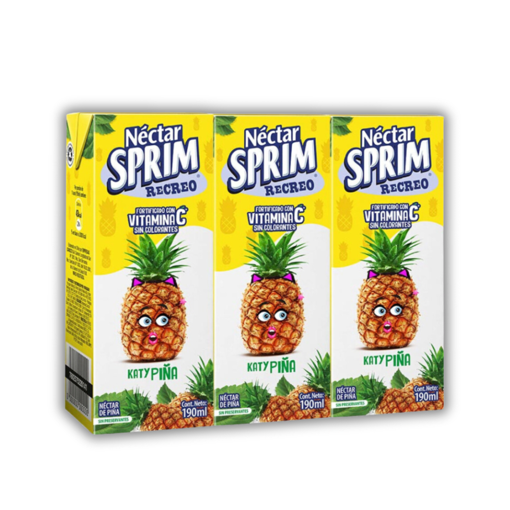 SPRIM JUGO BOMBILLIN PIÑA X3 190ML1