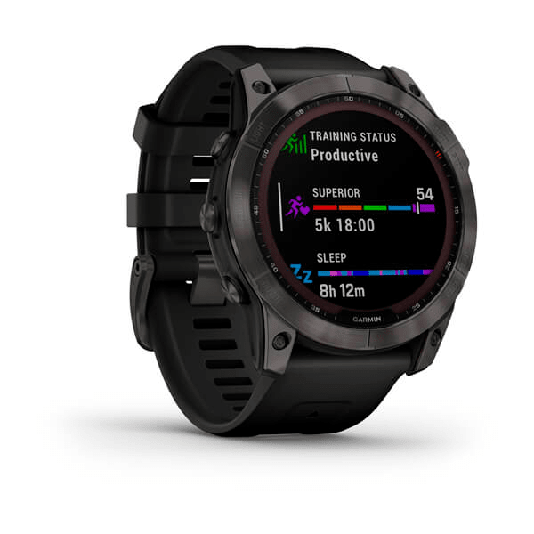 Garmin Fenix 7X Zafiro Solar / Gris Carbon - DLC Titanio (Correa Sport Carbon)3