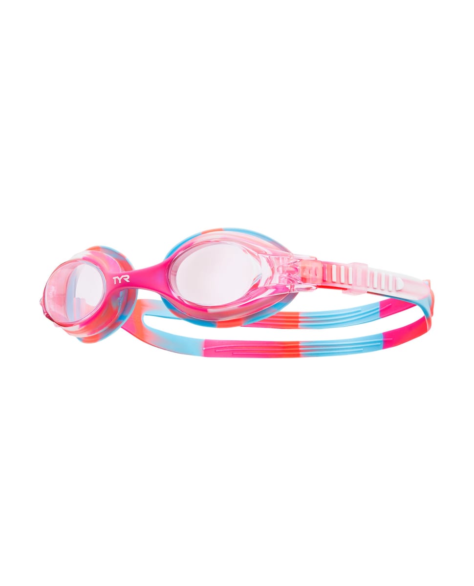 TYR Lentes Swimple Tie Dye Kids / Rosado - Blanco / Clear1