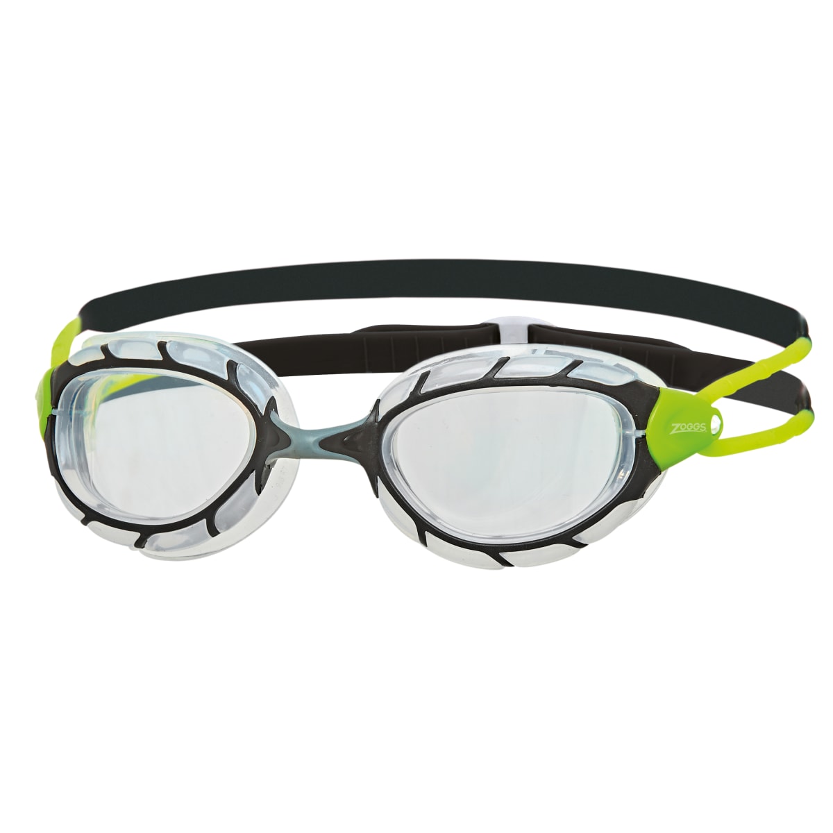 Lente de Natación Zoggs Predator Negro/Verde1
