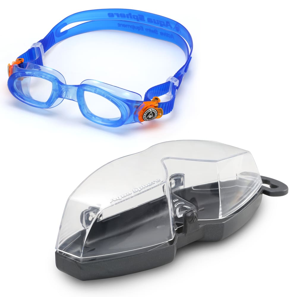 Aquasphere Lentes Moby Kid / Azul - Naranja / Clear Lens5