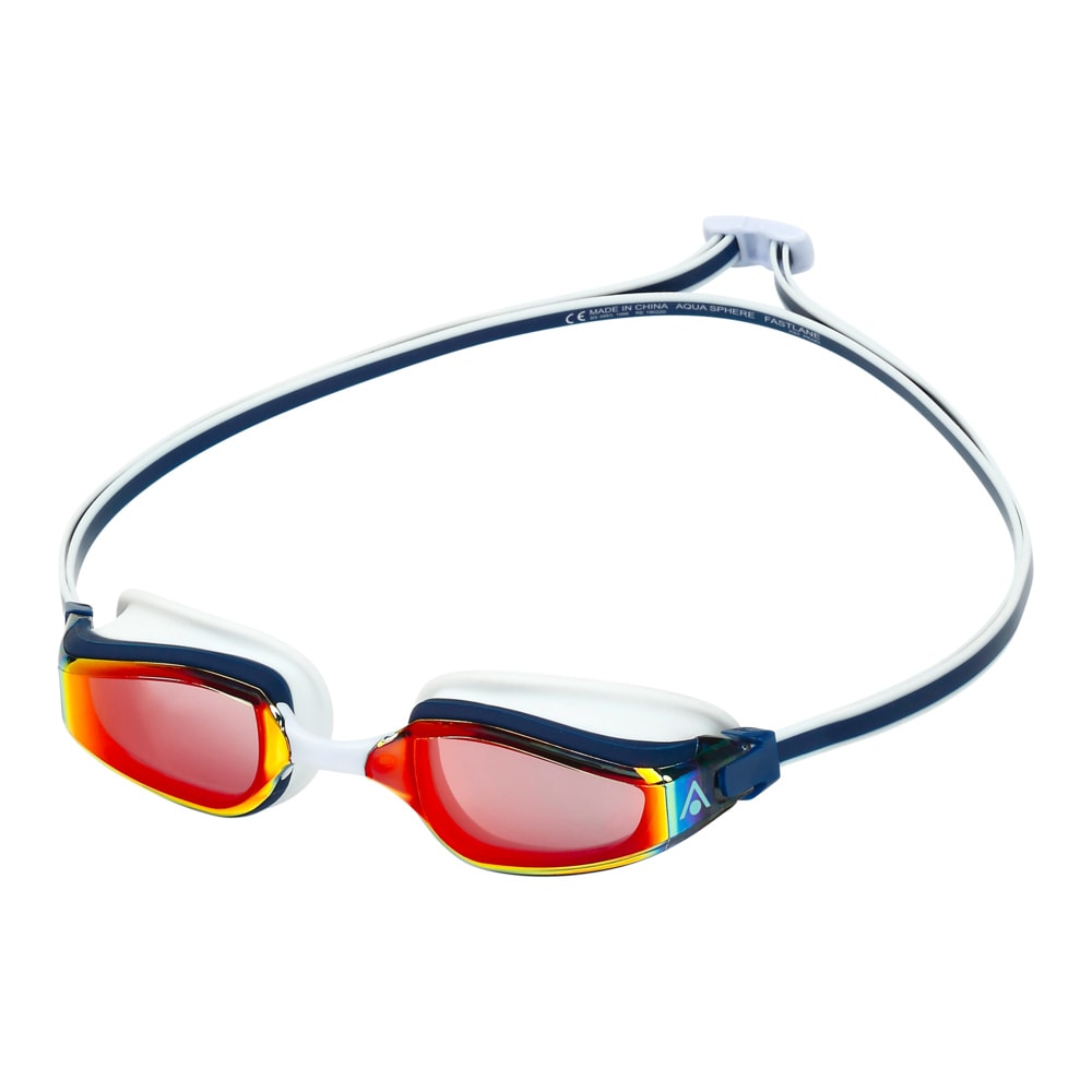 Aquasphere Lente Fastlane / Azul - Rojo / Red Titanium Mirrored1