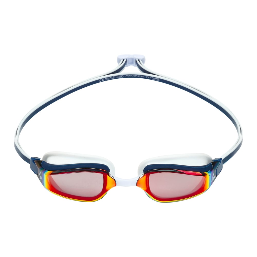 Aquasphere Lente Fastlane / Azul - Rojo / Red Titanium Mirrored2