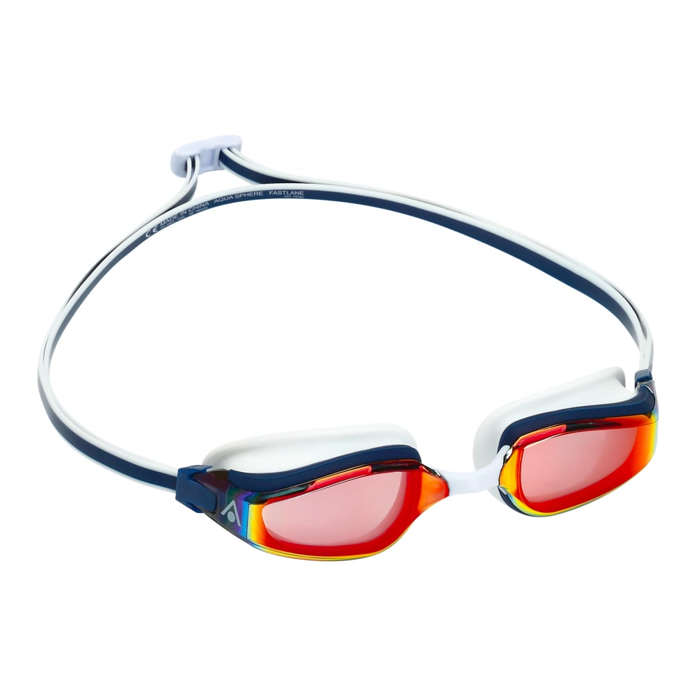 Aquasphere Lente Fastlane / Azul - Rojo / Red Titanium Mirrored3