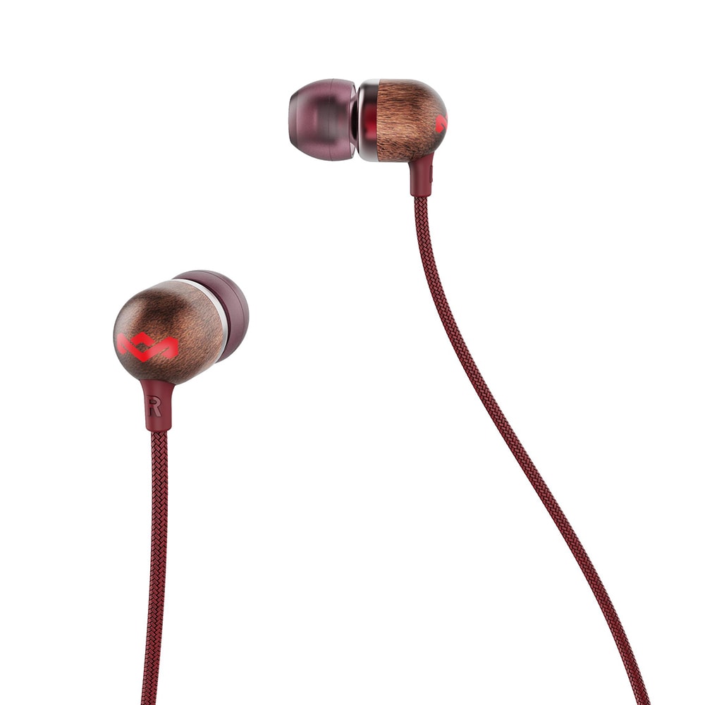 The House Of Marley Earphones Smile Jamaica - Red2