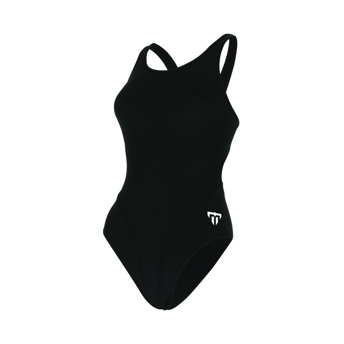 Phelps Ropa de Baño Mujer Comp Back Solid / Negro - Negro1