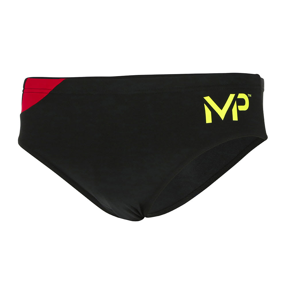 Phelps Ropa de Baño Hombre Brief Splice / Negro - Rojo3