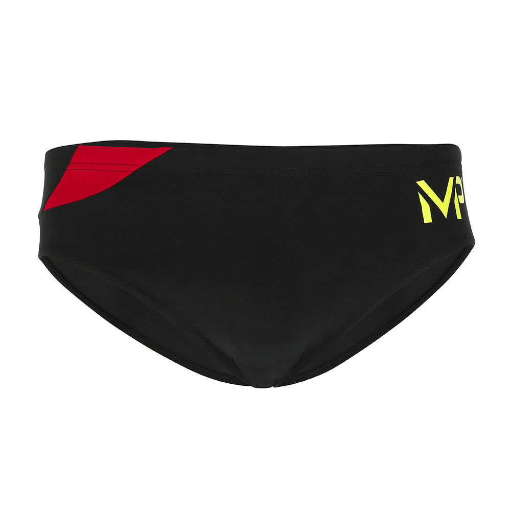 Phelps Ropa de Baño Hombre Brief Splice / Negro - Rojo2