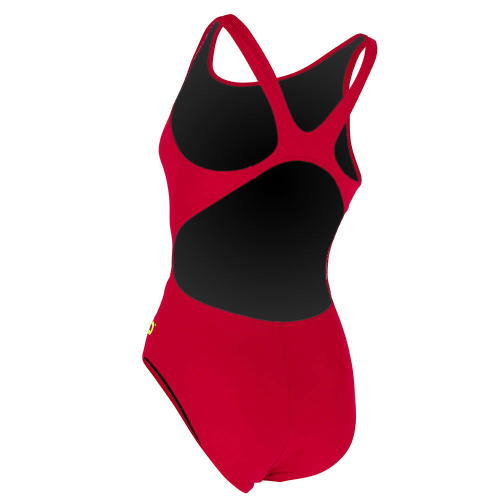 Phelps Ropa de Baño Mujer Comp Back Solid / Rojo1