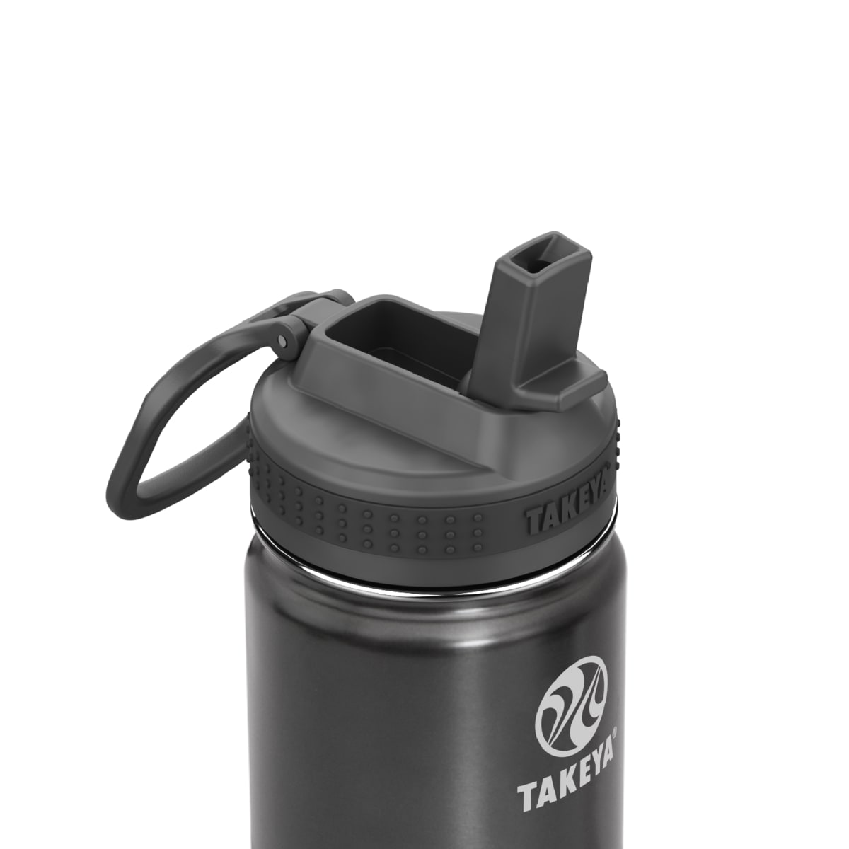Takeya Actives Kids 14 oz Straw Bottle Slate2