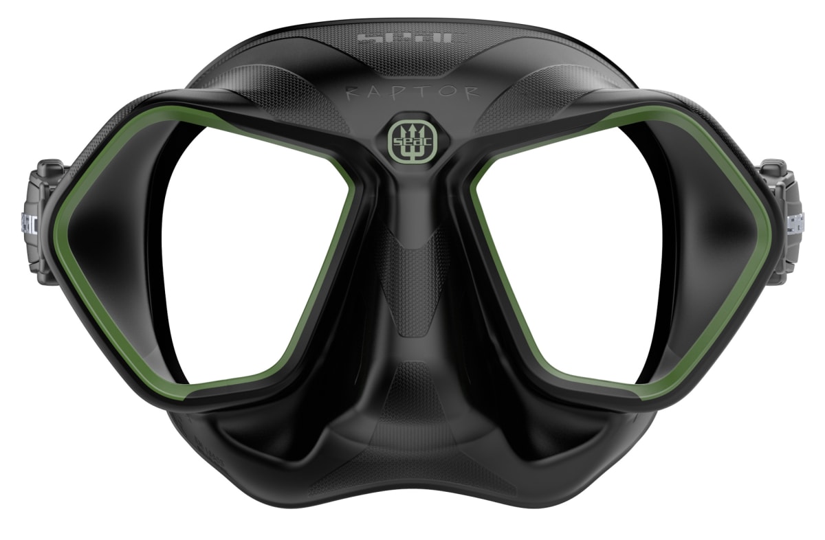 Seac Máscara Raptor / Negro - Verde1