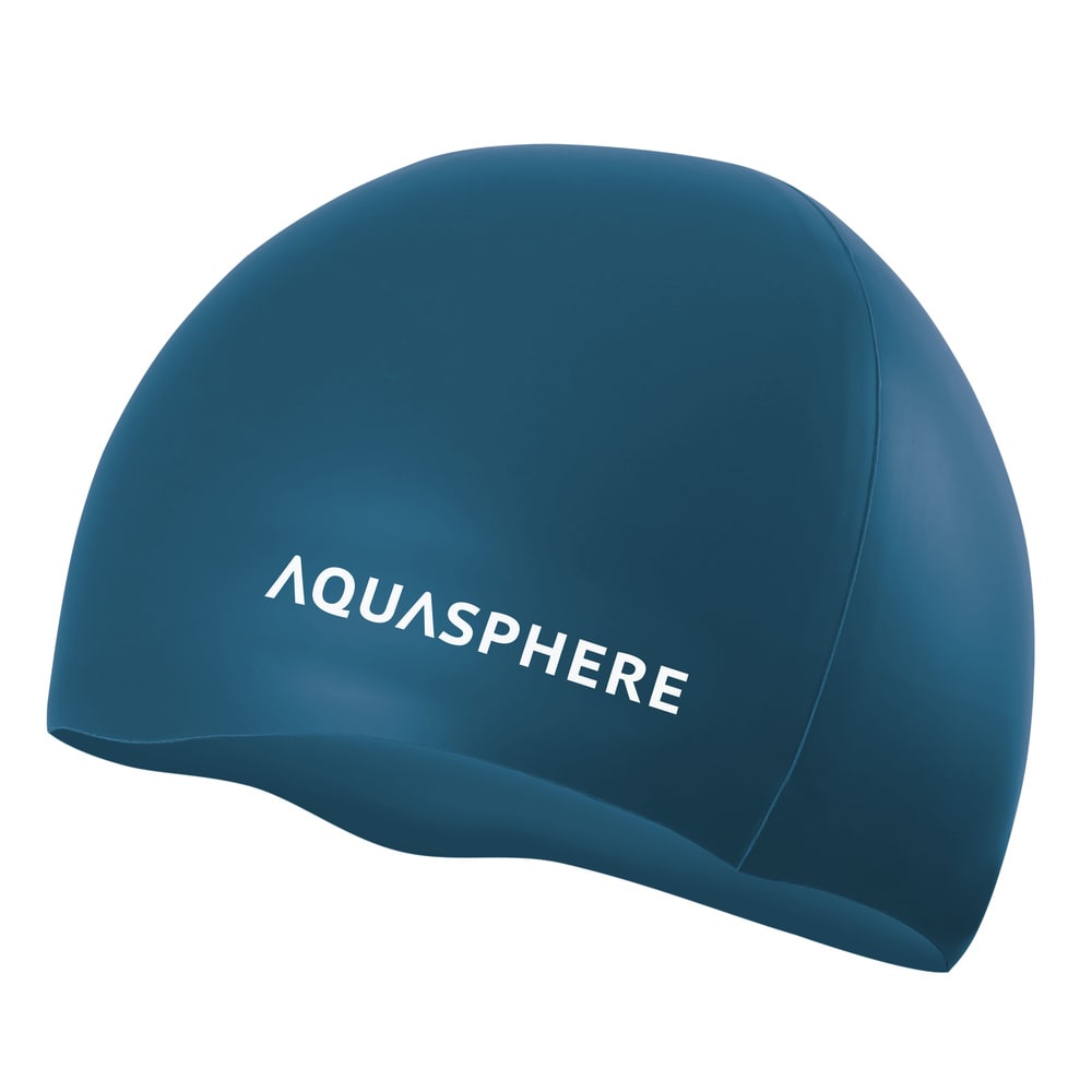 Aquasphere Gorro Plain Silicone / Verde Oscuro - Blanco1