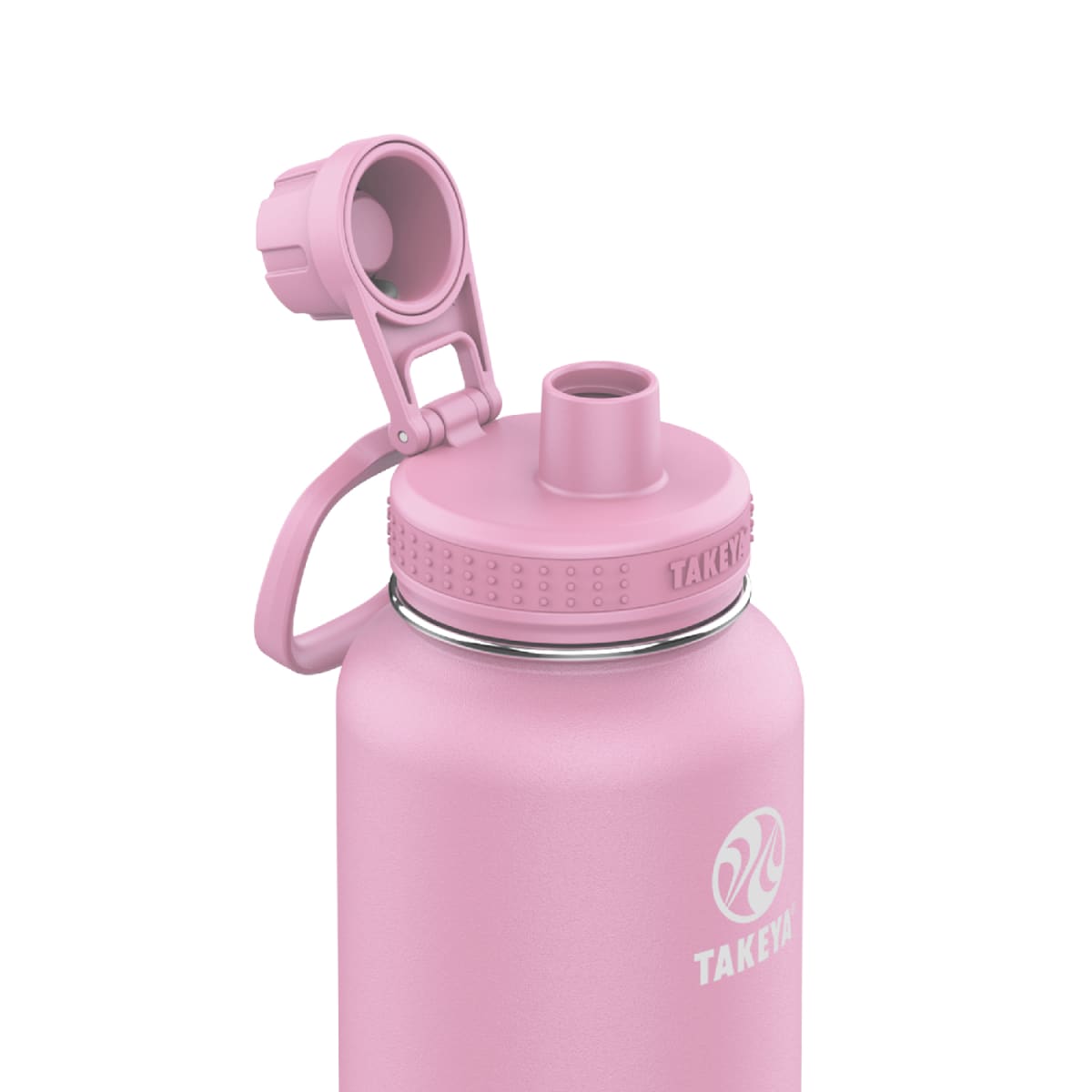Takeya Actives 32 oz Pickleball Spout Bottle Pink Lavender2