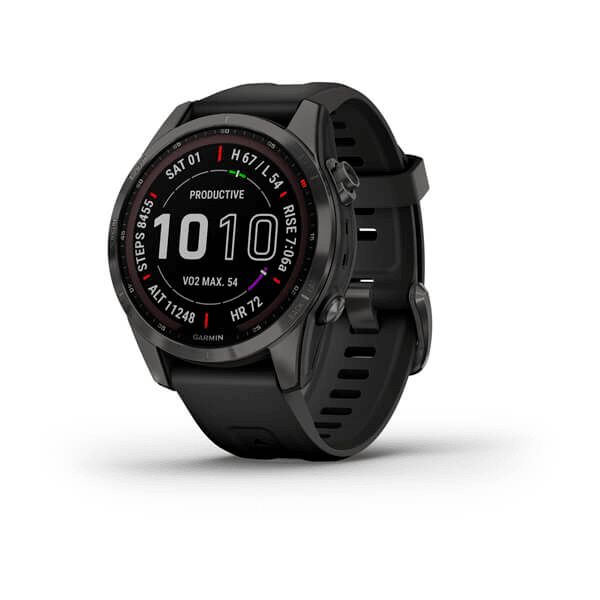 Garmin Fenix 7 Zafiro Solar / Gris Carbón  - DLC Titanio1
