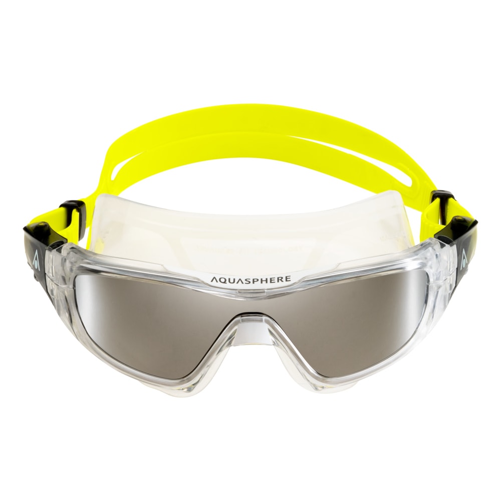 Aquasphere Máscara Vista Pro / Transparente - Amarillo / Silver Titanium Mirrored2