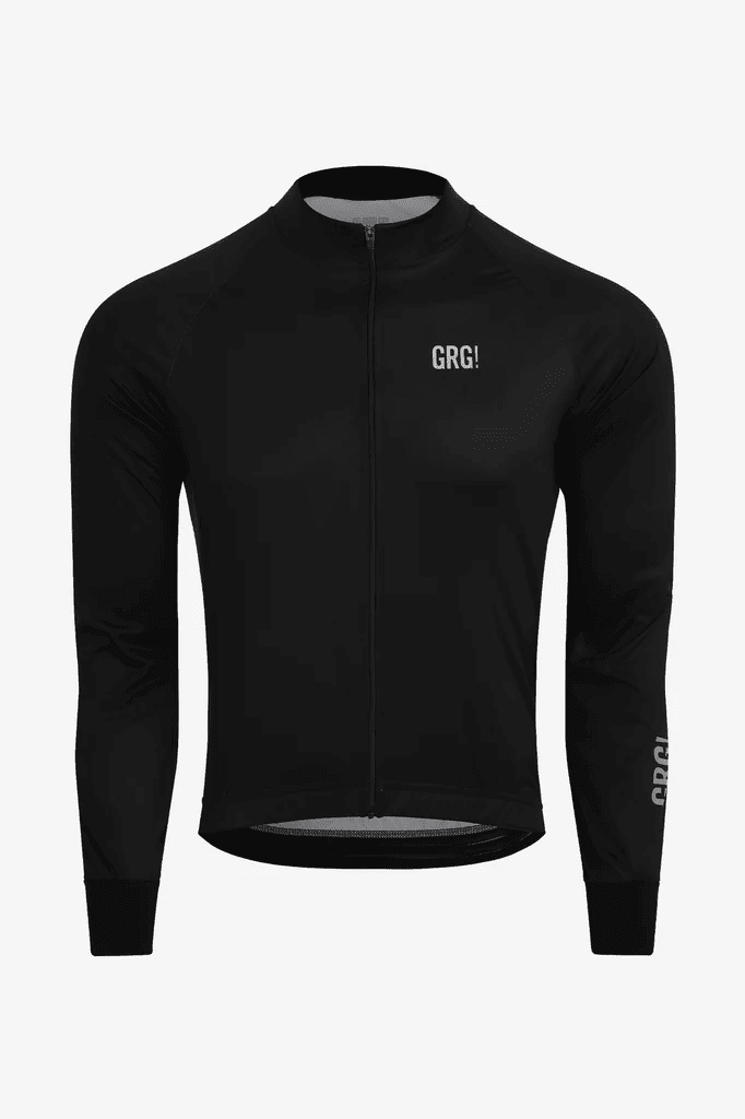 GO RIGO GO! JERSEY CICLISMO MANGA LARGA TÉRMICO KM200 / NEGRO / UNISEX1