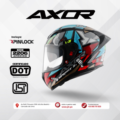 CASCO INTEGRAL AXOR STREET BOBBY AZUL