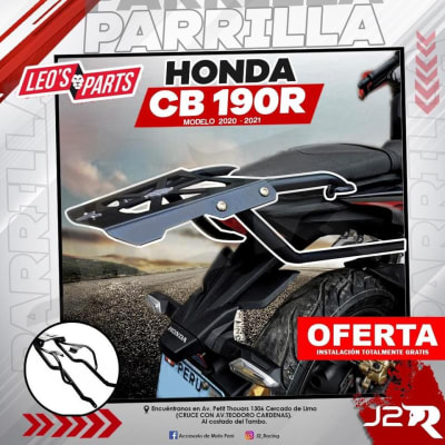 PARRILLA HONDA CB190 CORTE LASER- LP