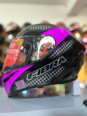 CASCO INTEGRAL FIBRA GIGA TECNO BLACK / PURPLE