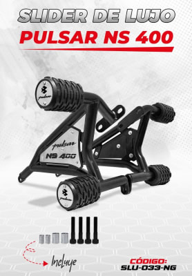 SLIDER DE LUJO PULSAR NS400 DOBLE TOPE -LM