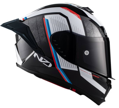 CASCO INTEGRAL NZI WAKE STREAM LEGATO NEGRO / BLANCO