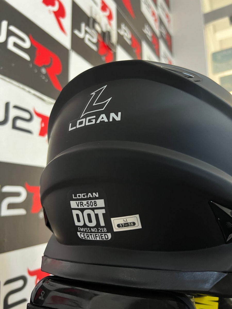 CASCO INTEGRAL LOGAN K4 NEGRO MATE V/DORADO3