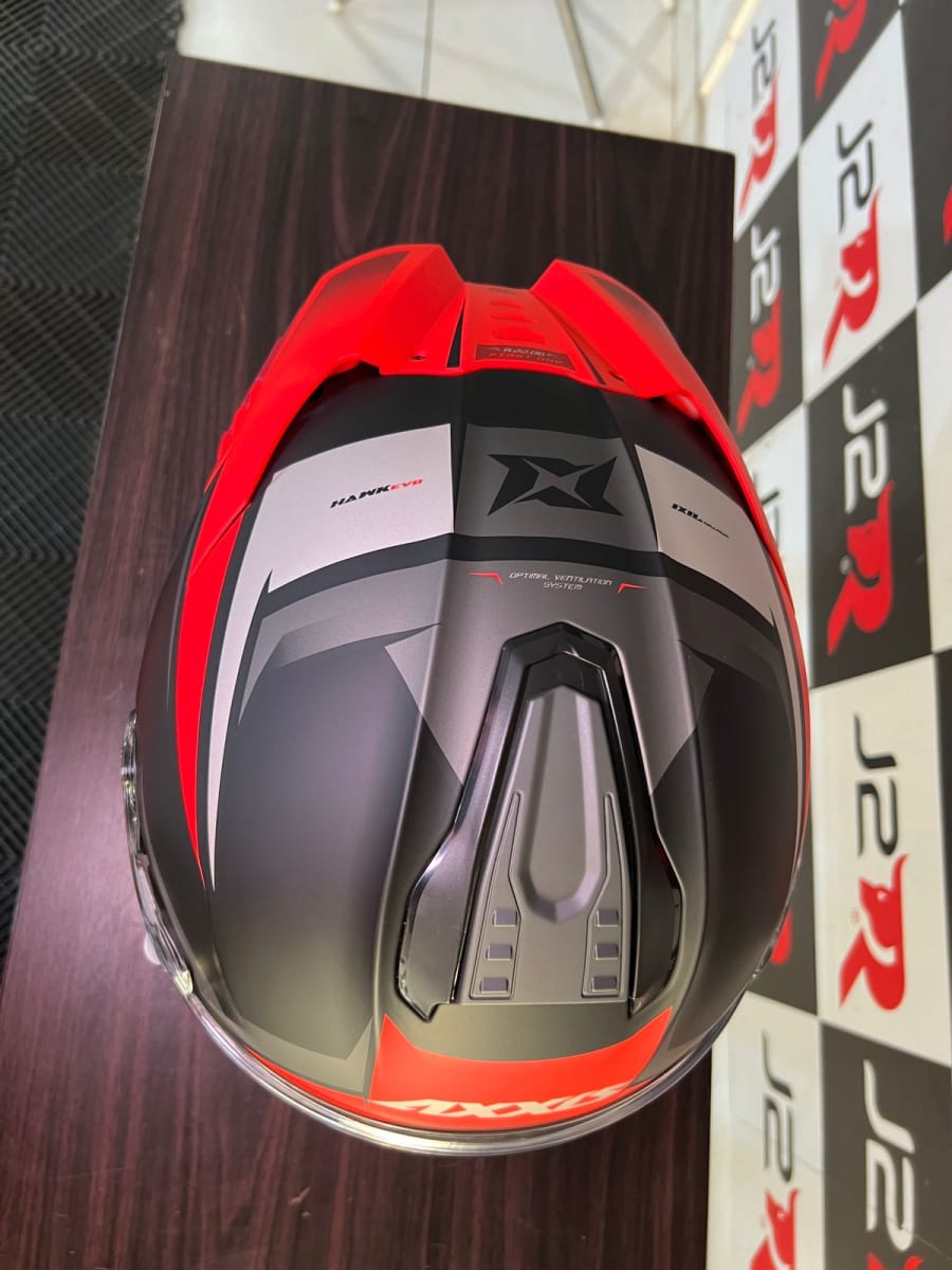 CASCO INTEGRAL AXXIS HAWK SV IXIL B15 ROJO MATE5