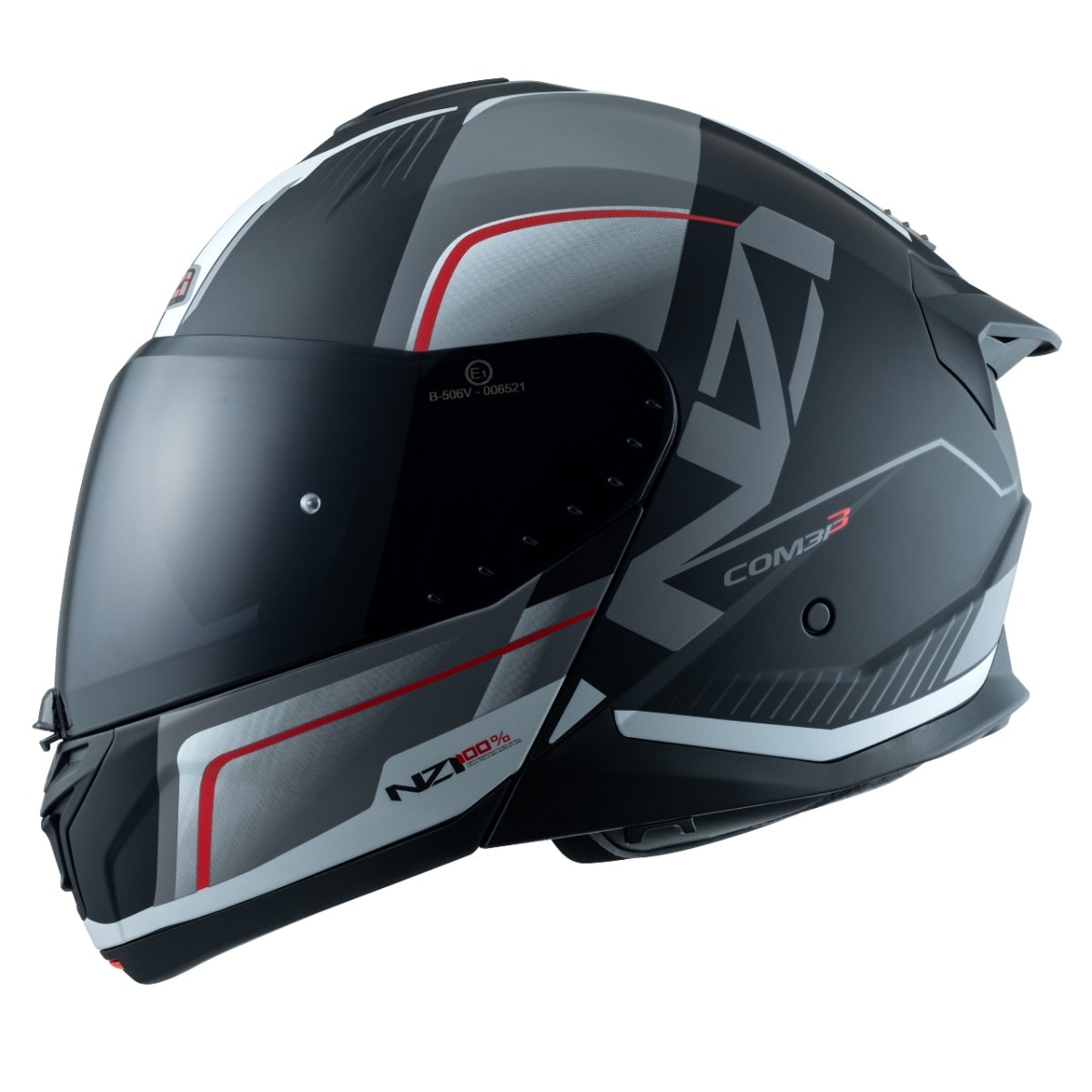 CASCO ABATIBLE NZI COMBI 3 DUO ORBE NEGRO Y ANTRACITA Y NEGRO MATE3