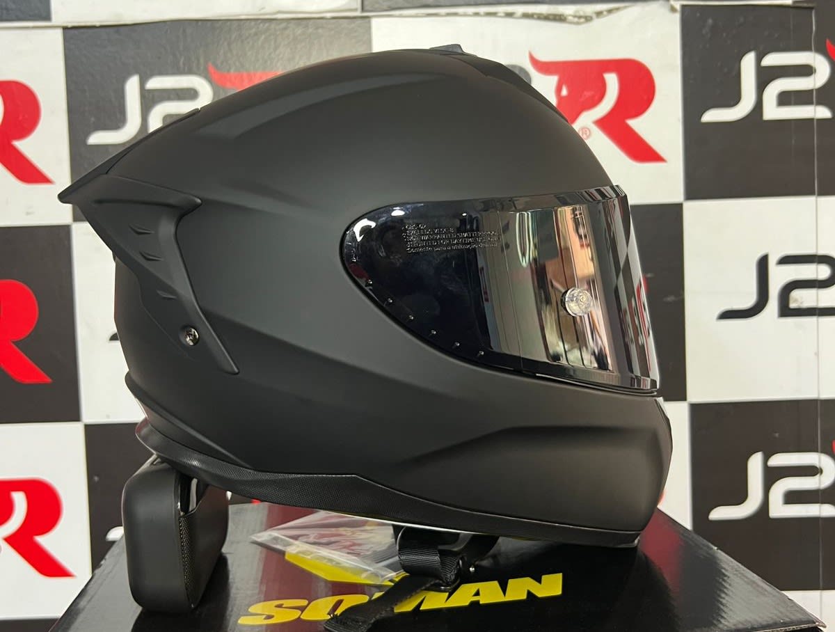 CASCO INTEGRAL SOMAN RAPTOR NEGRO MATE1