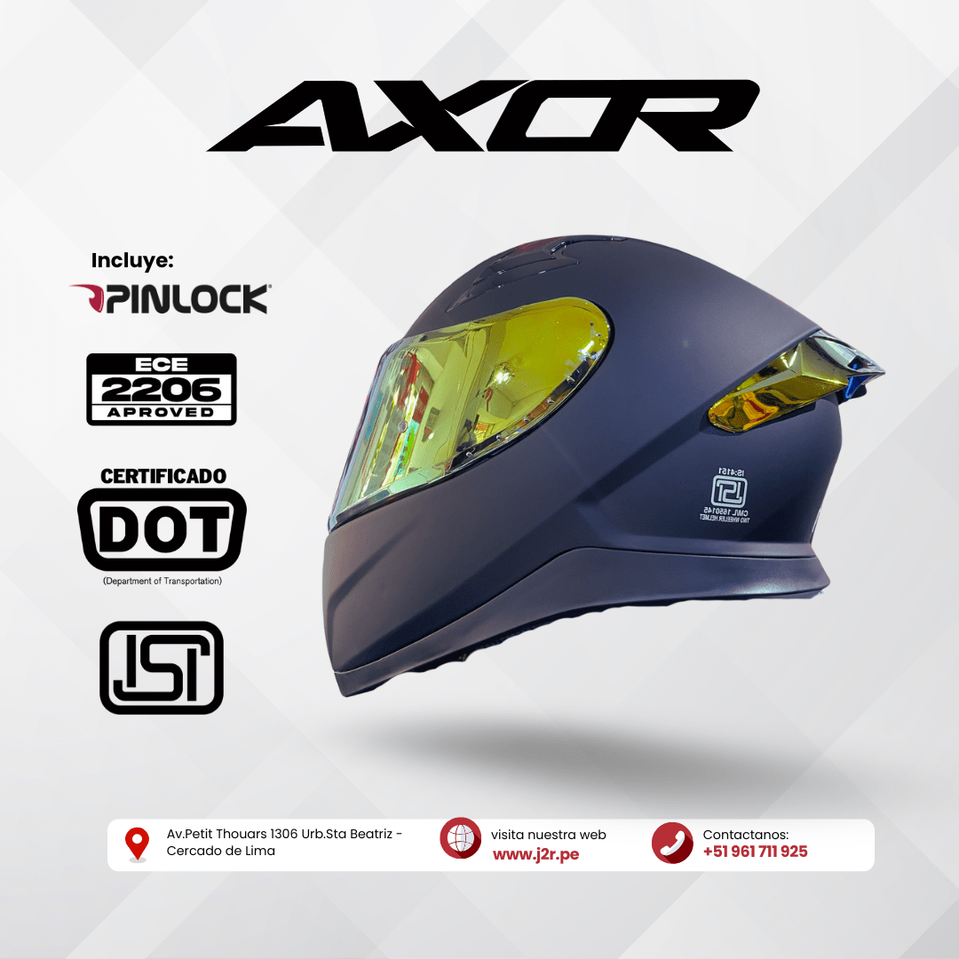 CASCO INTEGRAL AXOR APEX NEGRO MATE SAFIRO DORADO1