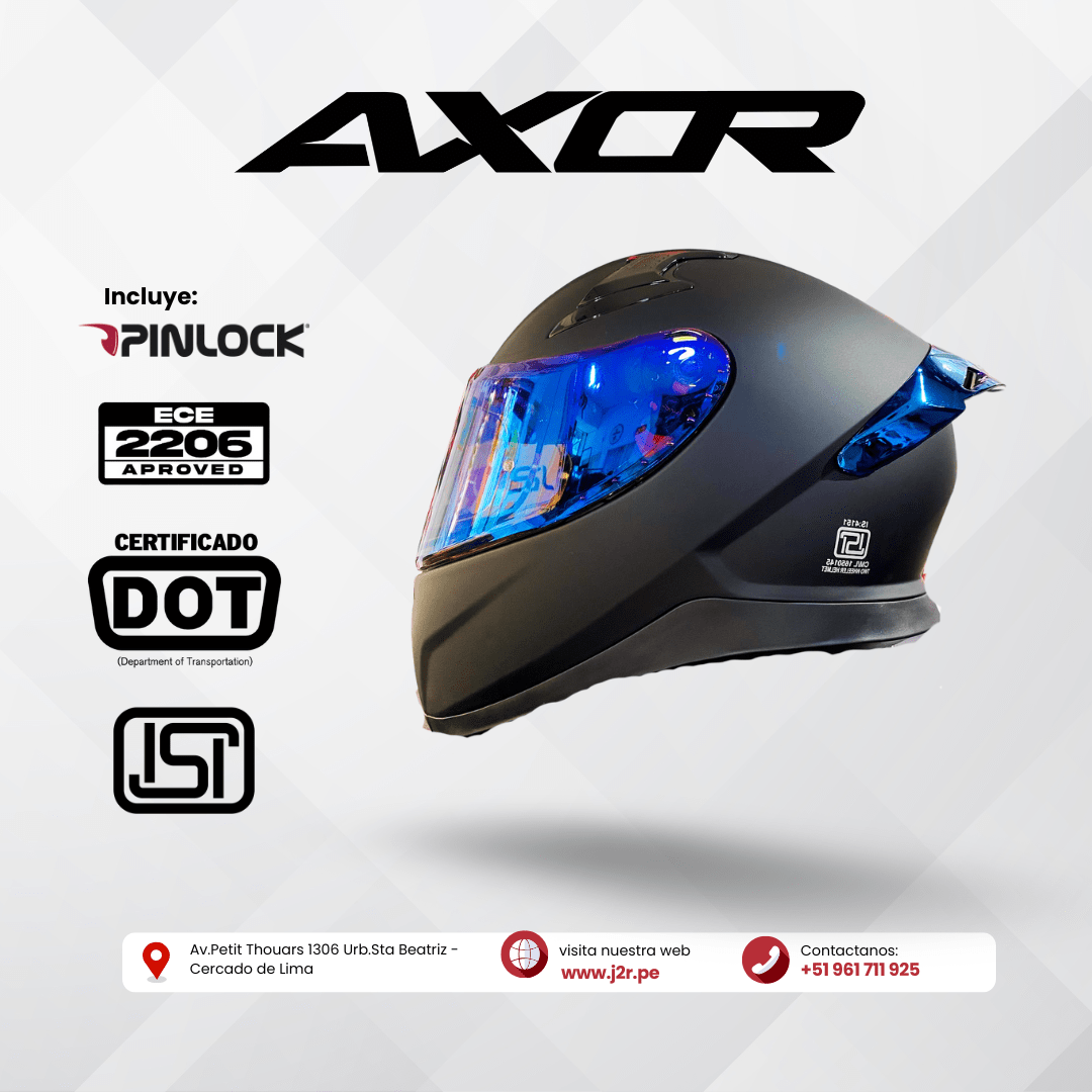 CASCO INTEGRAL AXOR APEX NEGRO MATE SAFIRO AZUL1