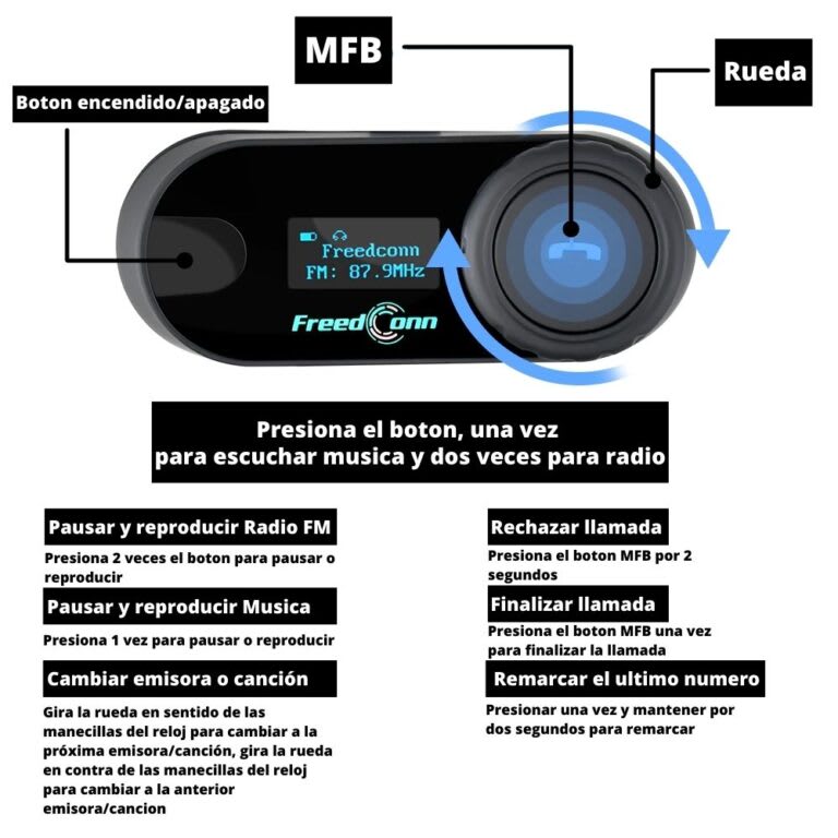 INTERCOMUNICADOR TCOM AZUL CON PANTALLA3