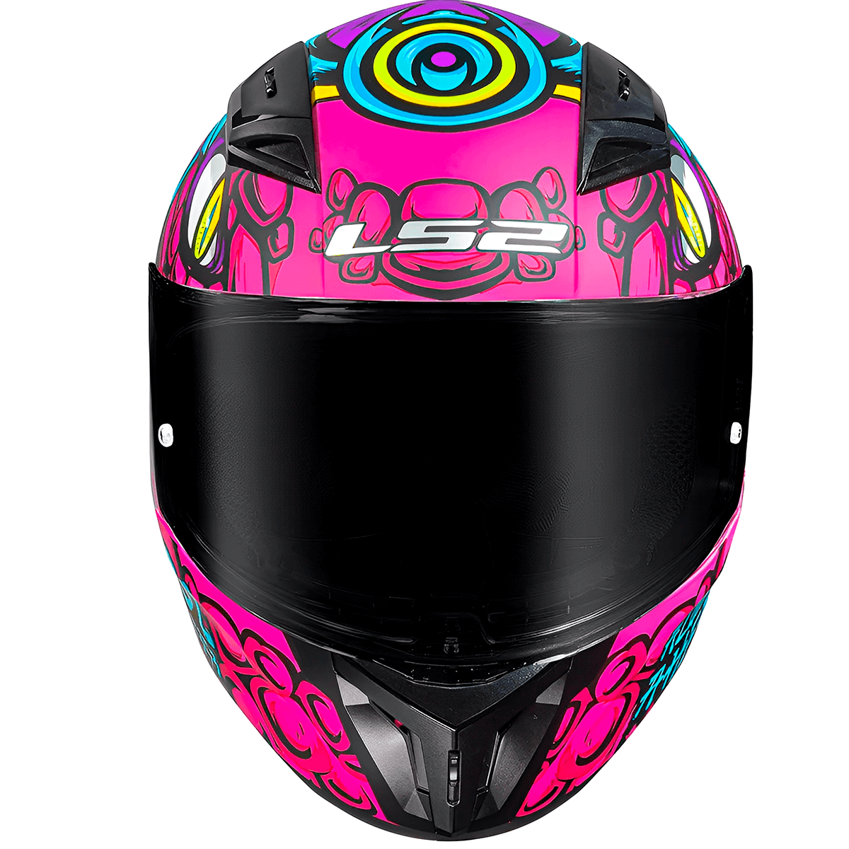 CASCO INTEGRAL LS2 FF810 DRILLOX PURPURA/FUCSIA2