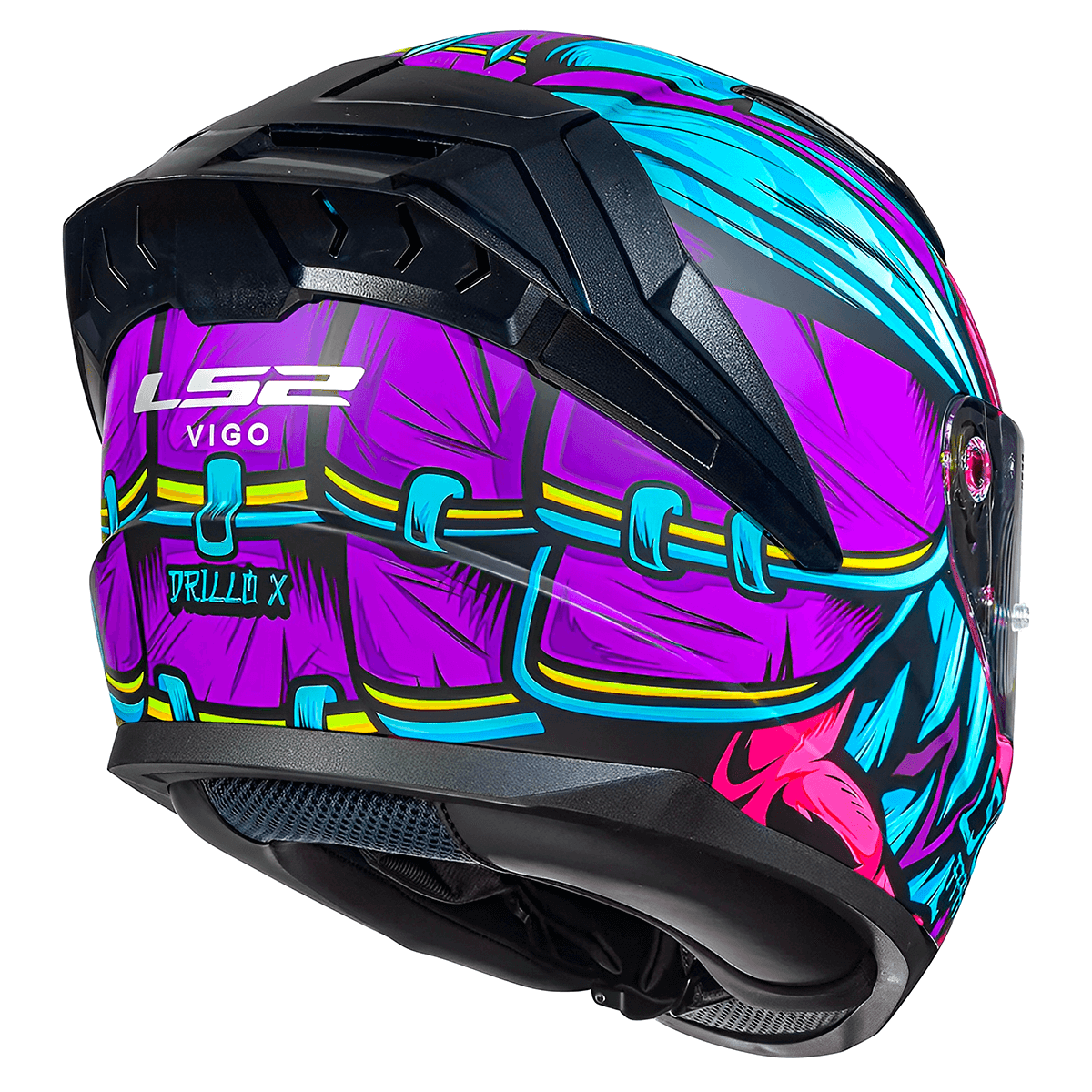 CASCO INTEGRAL LS2 FF810 DRILLOX PURPURA/FUCSIA4