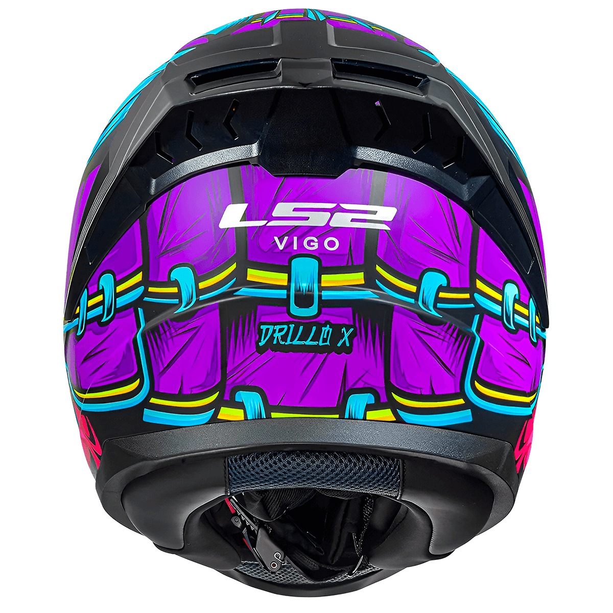 CASCO INTEGRAL LS2 FF810 DRILLOX PURPURA/FUCSIA3