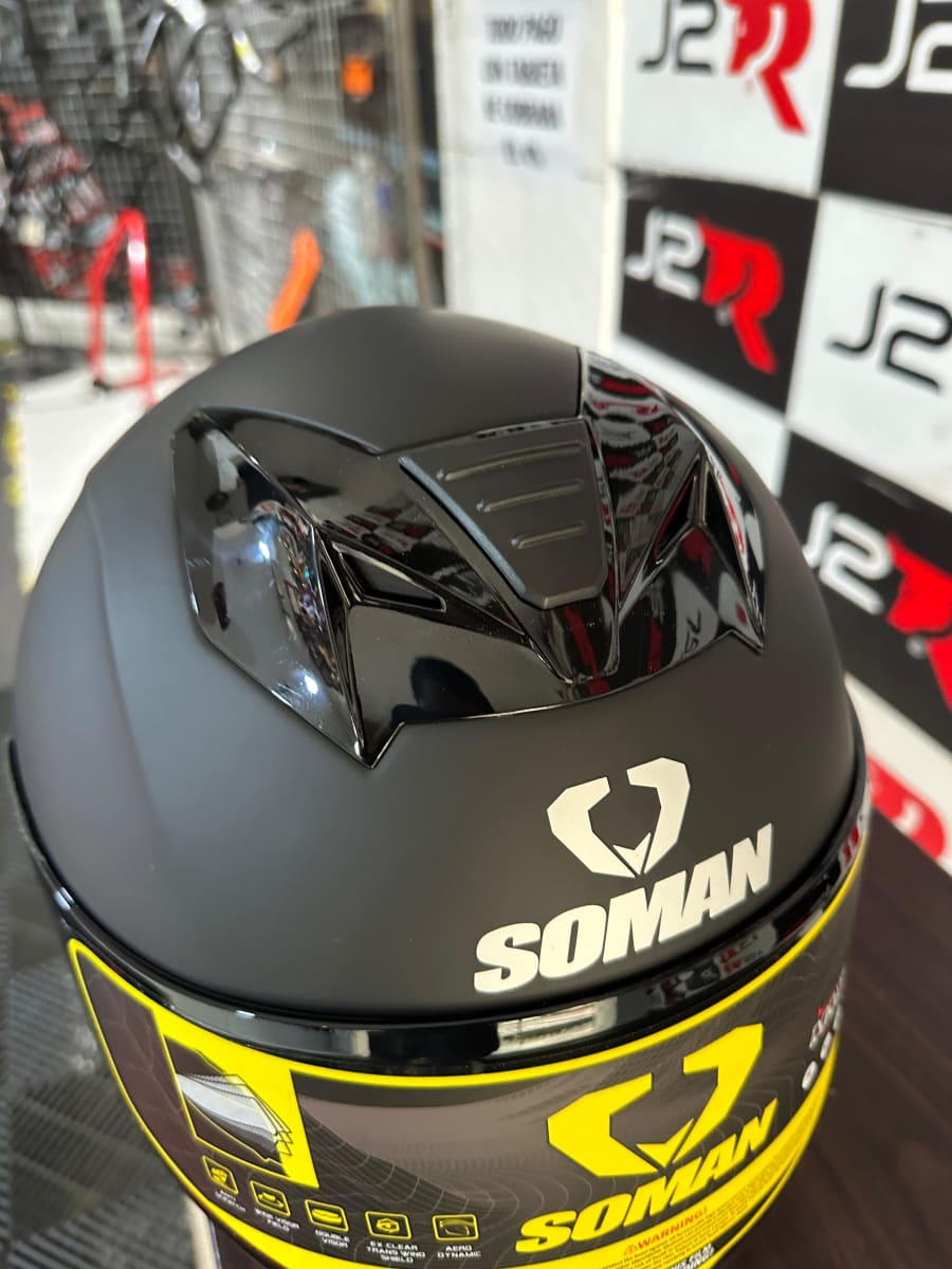 CASCO INTEGRAL SOMAN RACER CON LUZ LED TRASERA4