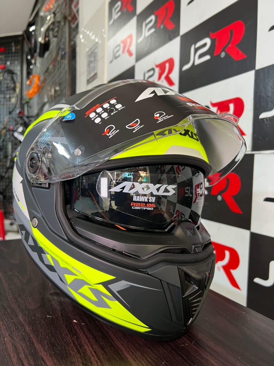 CASCO INTEGRAL AXXIS HAWK SV IXIL A3 AMARILLO FLUOR3