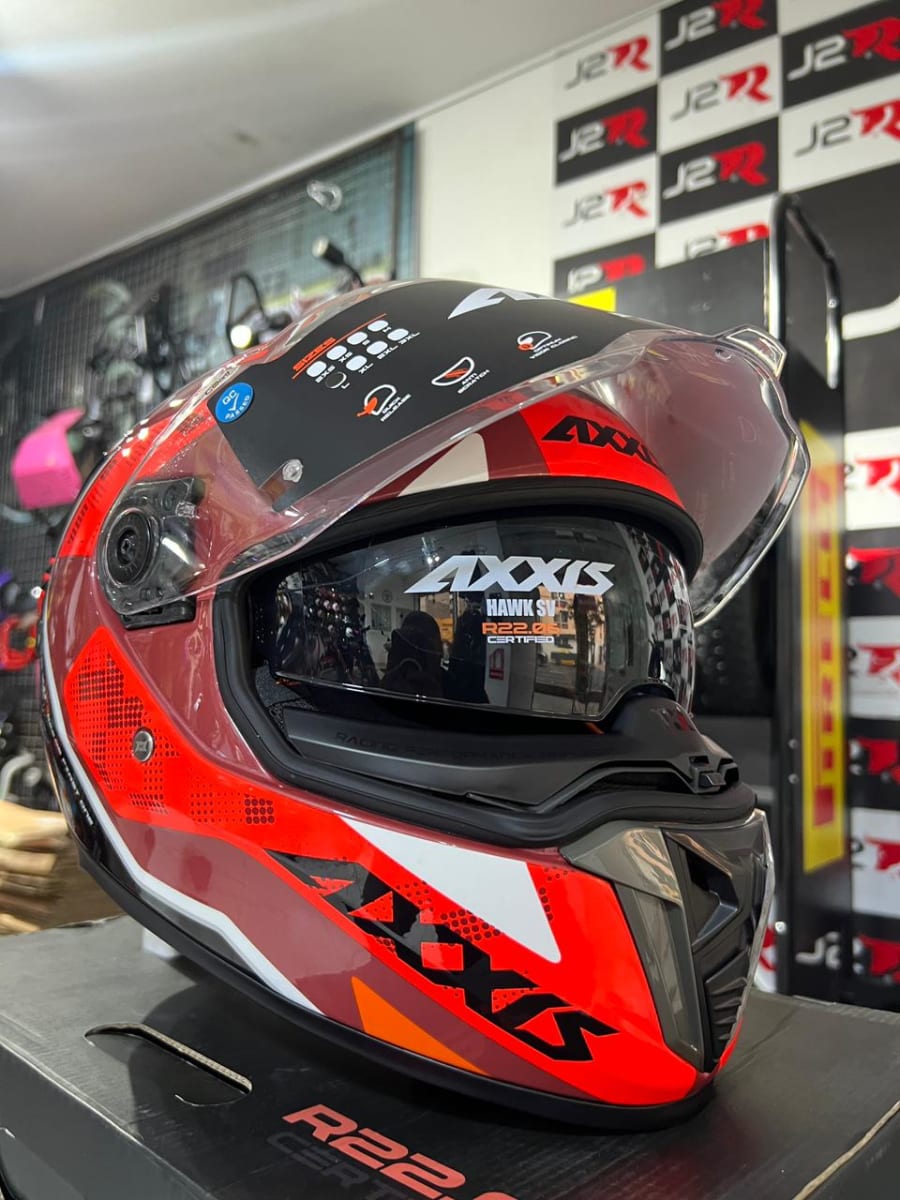 CASCO INTEGRAL AXXIS FF122 HAWK SV EVO FIRST ONE C5 ROJO BRILLANTE4