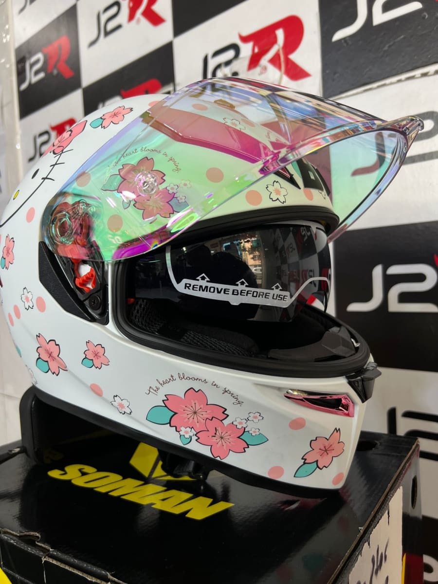 CASCO INTEGRAL BIHR HELLO KITTY MATE3