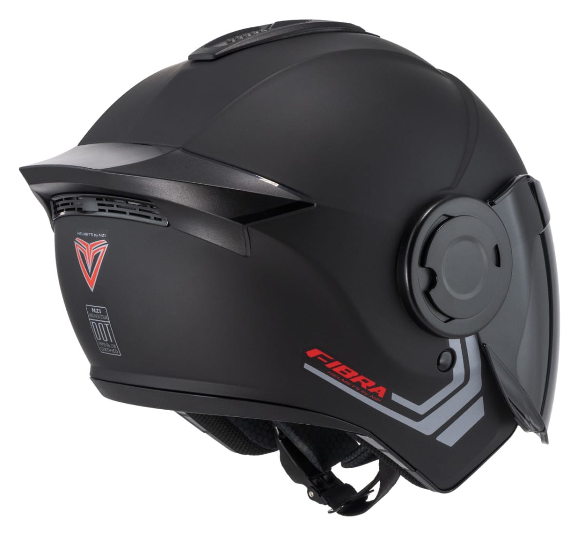 CASCO ABIERTO FIBRA ONE BIT STREAM SOLID NOUVEAU NEGRO Y PLATA MATE2