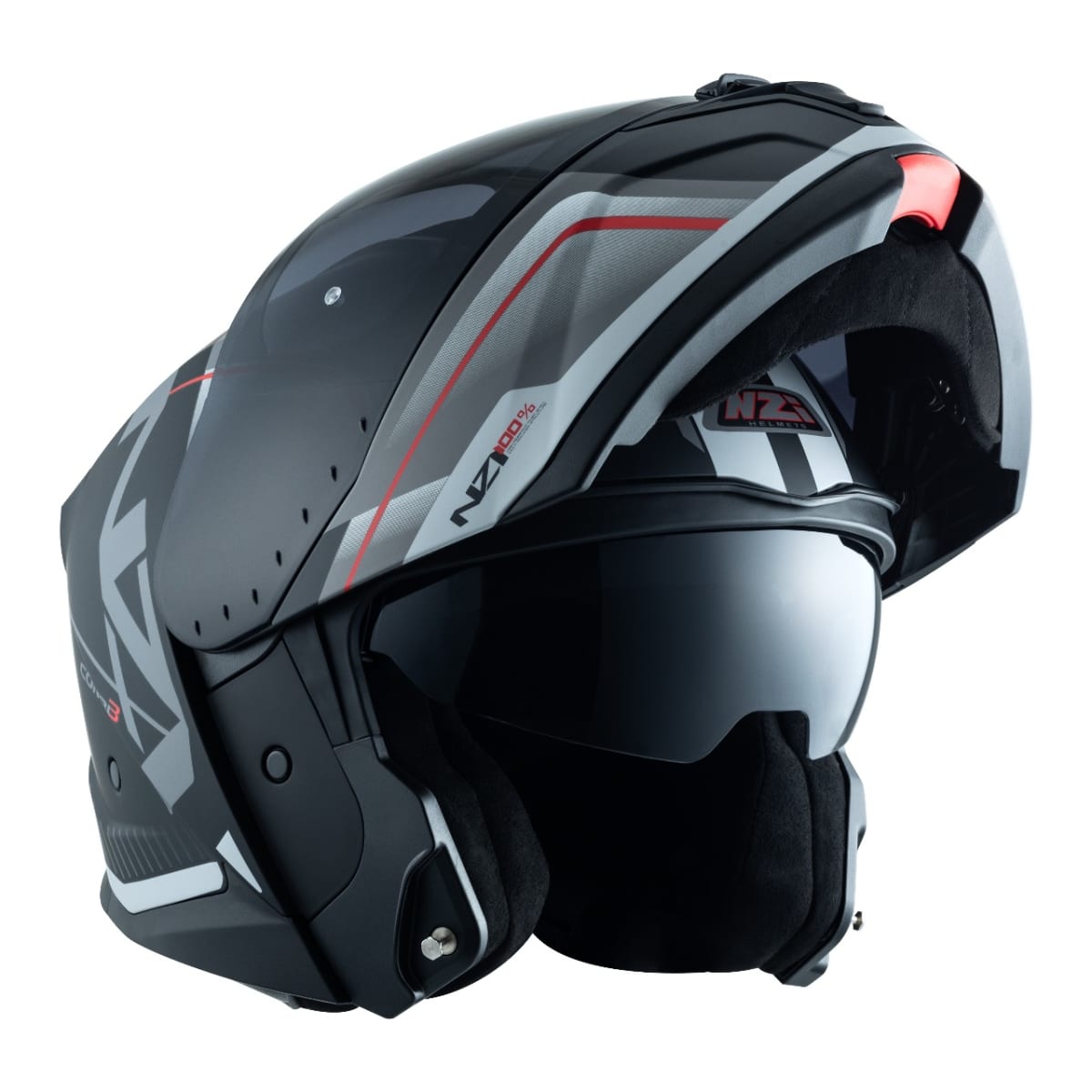 CASCO ABATIBLE NZI COMBI 3 DUO ORBE NEGRO Y ANTRACITA Y NEGRO MATE2