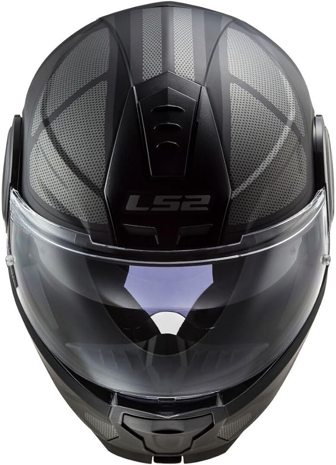CASCO ABATIBLE LS2 FF902  SCOPE AXIS NEGRO TITANEO MATE5