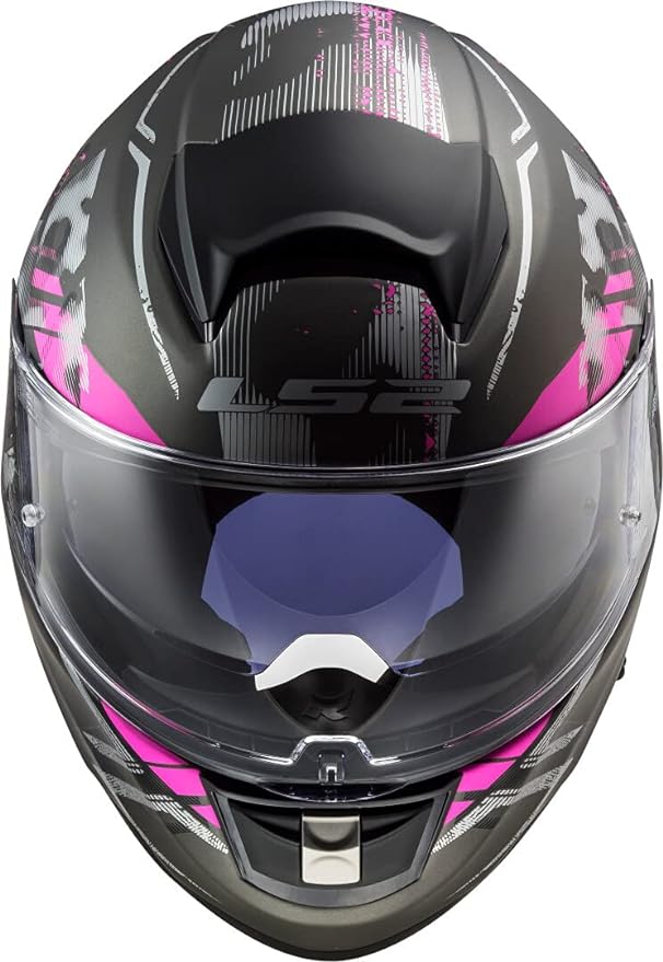 CASCO INTEGRAL LS2 FF397 VECTOR IT2 STENCIL TITANEO PURPURA MATE5