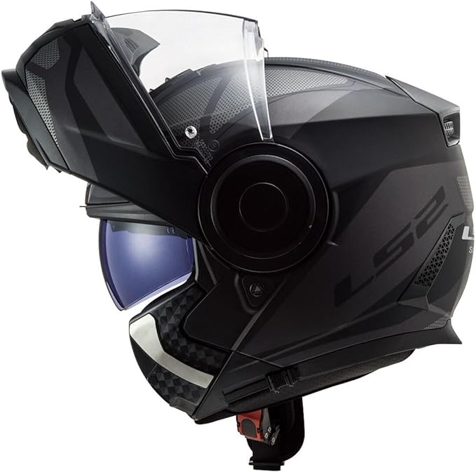 CASCO ABATIBLE LS2 FF902  SCOPE AXIS NEGRO TITANEO MATE2