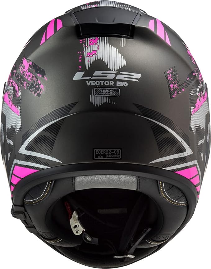 CASCO INTEGRAL LS2 FF397 VECTOR IT2 STENCIL TITANEO PURPURA MATE1