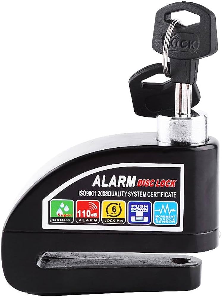 CANDADO DE DISCO LIVIANO NEGRO -  KMZ2